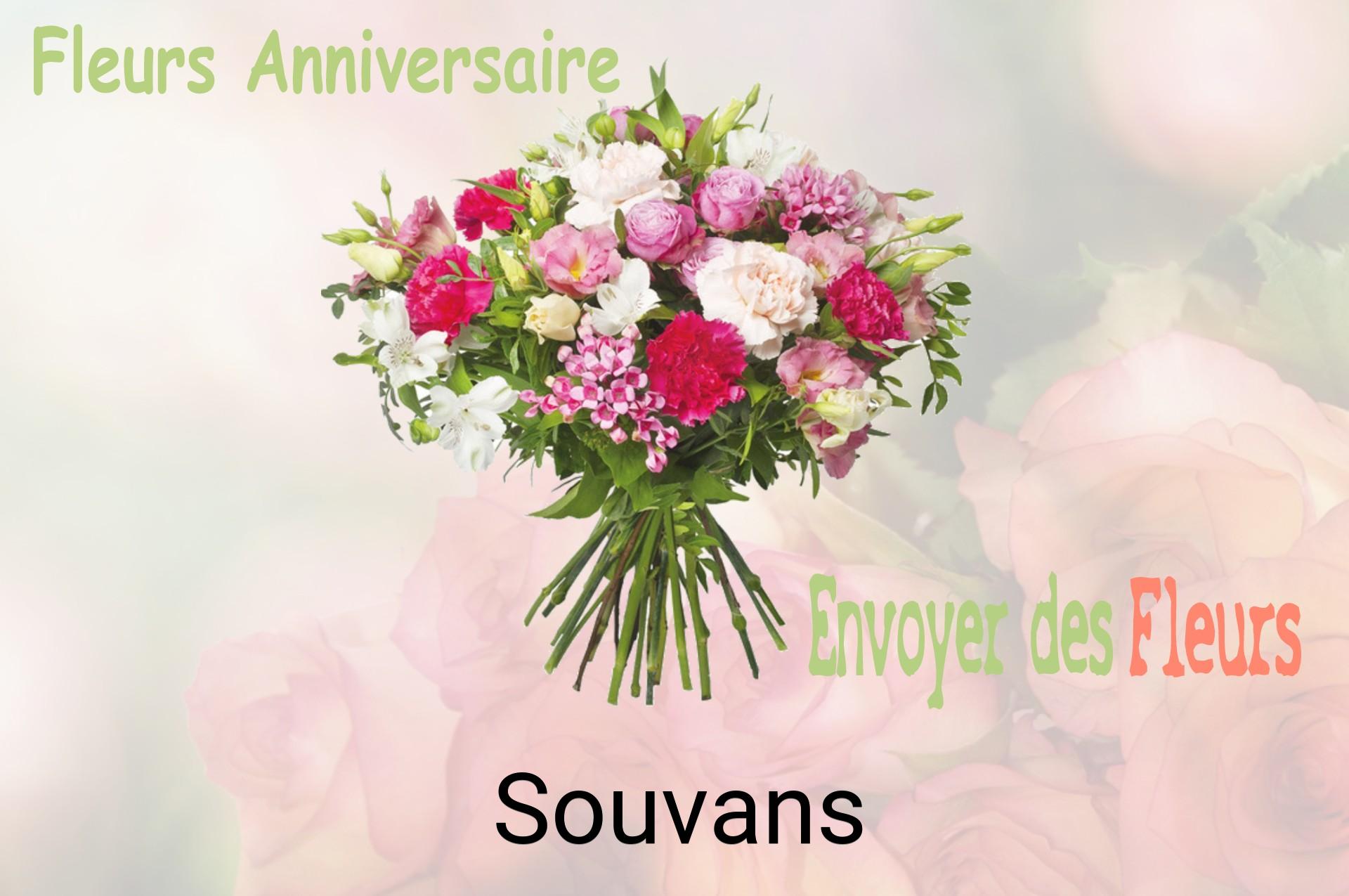 Bouquet de fleurs d’anniversaire livré à Souvans